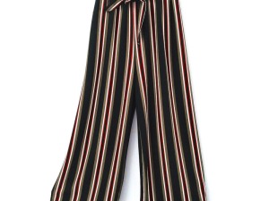Vertical Stripe High-Waisted Palazzo Pants