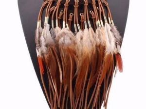 Handcrafted Leather and Feather Tassel Belt Accessory
