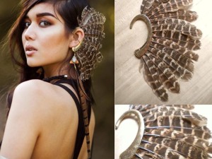 Bohemian Style Feather Ear Cuff Accessory