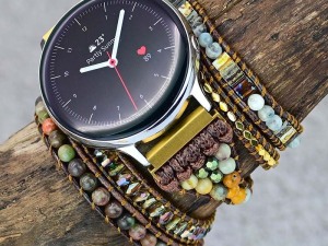 Bohemian Style Unisex Wristwatch with Multi-Layer Beaded Bracelets and Leather Bands