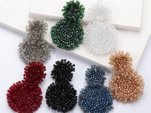 Set of Multi-Colored Beaded Peacock Figurines - Decorative Handcrafted Tabletop Ornaments