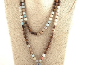 Bohemian Style Long Tassel Wooden Bead Necklace